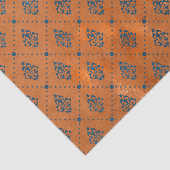 Boho Copper Blue Graphic Deco Tissuepapier (Detail)