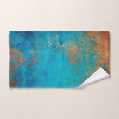 Boho Copper Blue Rustic Handdoek (Handdoek)