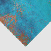 Boho Copper Blue Rustic Tissuepapier (Detail)