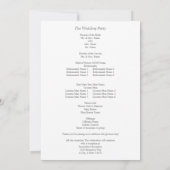Boho Copper Pampas Floral Wedding Ceremony Program Kaart (Achterkant)