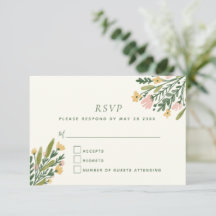 Boho Coquette  Bloemen Waterverf bruiloft
