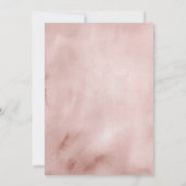 Boho Coquette Roze Pompoen Bruiloft Feest Kaart (Achterkant)