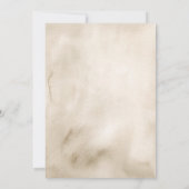 Boho Coquette Wildflower doop Kaart (Achterkant)