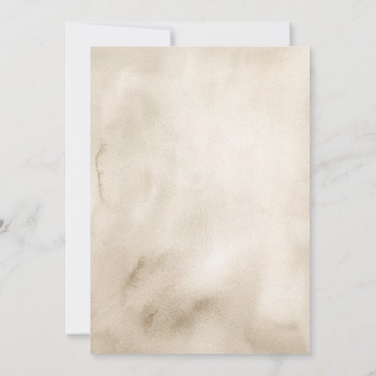 Boho Coquette Wildflower doop Kaart (Achterkant)