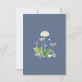 Boho Cornflower Daisy Thank You Card Baby Shower  Bedankkaart (Achterkant)