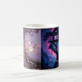 Boho Cosmic Bloom Pink CoffeeCups Women Ethereal Koffiemok (Center)