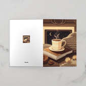 Boho Cosy Night - Vier gezellige avonden Folie Wenskaart (Buiten Laag)