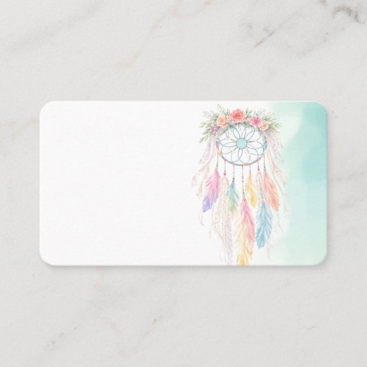 Boho Cottage Shabby Chic Veren Visitekaartje (Voorkant)