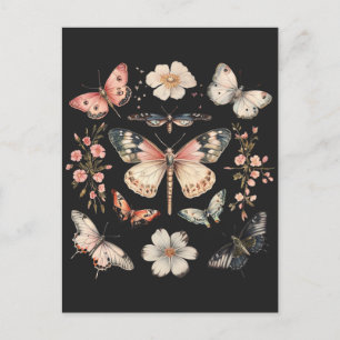 Boho Cottagecore Monarch Butterfly Briefkaart
