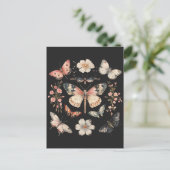 Boho Cottagecore Monarch Butterfly Briefkaart (Staand voorkant)
