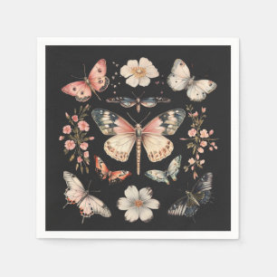 Boho Cottagecore Monarch Butterfly Servet
