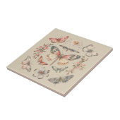 Boho Cottagecore Monarch Butterfly Tegeltje (Zijkant)