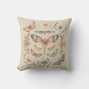 Boho Cottagecore Monarchvlinder Kussen