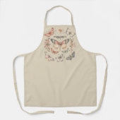 Boho Cottagecore Monarchvlinder Schort (Voorkant)