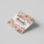 Boho Cottcore Enchanted Wedding Theme Aangepast Kartonnen Onderzetters<br><div class="desc">Ben je op zoek naar unieke huwelijksgunsten waar je gasten van zullen houden? Kijk niet verder dan de boho cottagekern die het huwelijksthema aanpast vierkant papier onderzetter! Deze onderzetters zijn perfect voor het toevoegen van een stukje ritueel aan je bruiloft. Ze komen in een verpakking van 6 en zijn gemaakt...</div>