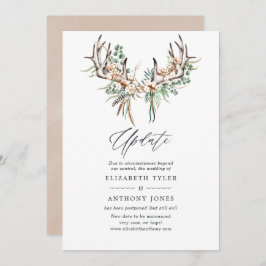 Boho Cotton en Eucalyptus Boho Wedding Update Kaart