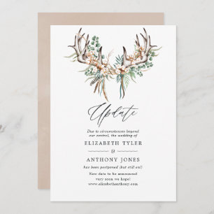 Boho Cotton en Eucalyptus Boho Wedding Update Kaart
