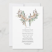 Boho Cotton en Eucalyptus Celebration of Life Kaart (Voorkant)