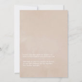 Boho Cotton en Eucalyptus Virtual Wedding Kaart (Achterkant)