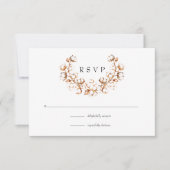 Boho Cotton Wedding RSVP Kaartje (Voorkant)