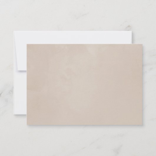 Boho Cotton Wedding RSVP Kaartje (Achterkant)