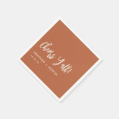 Boho Country Cheers Y'all Texas Wedding Napkins Servet (Hoek)