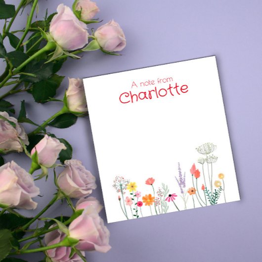 Boho Country Floral daisy waterverf Notitieblok