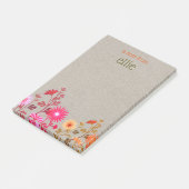 Boho Country Floral Kraft-laptop Post-it® Notes (Schuin)