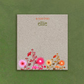 Boho Country Floral Kraft Notitieblok