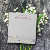 Boho Country Floral madeliefje waterverf grijs Not Notitieblok