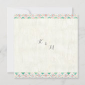 BOHO Country Rustic Floral Deer Skull Antler Arrow Kaart (Achterkant)