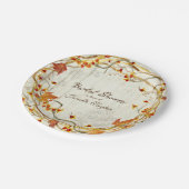 Boho Country Rustieke Herfst Herfst Vrijgezellenfe Papieren Bordje (Gekanteld)