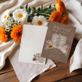 Boho Country Westerne Bloemenschuur Deuren Baby sh Kaart