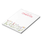 Boho Country  wilde bloem waterverf Notitieblok (Linkerzijde)