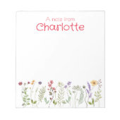 Boho Country  wilde bloem waterverf Notitieblok (Voorkant)