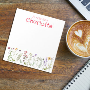 Boho Country  wilde bloem waterverf Notitieblok