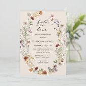 Boho Couple's Shower Invitation Kaart (Staand voorkant)