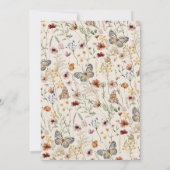 Boho Couple's Shower Invitation Kaart (Achterkant)