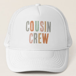 Boho Cousin Crew Family Reunion Matching Trucker Pet