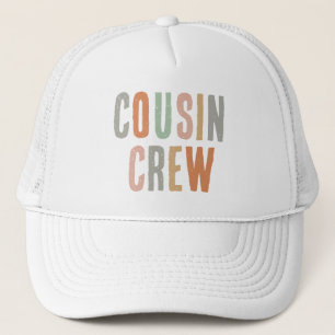 Boho Cousin Crew Family Reunion Matching Trucker Pet