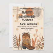 Boho Cowboy Boots baby shower uitnodiging (Voorkant)