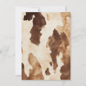 Boho Cowboy Clothesline Baby shower Kaart (Achterkant)