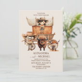 Boho Cowboylaarzen Westerse Trouwdag Kaart (Staand voorkant)