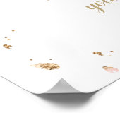 Boho Cowgirl Boot Pampas Grass Rozen Welkom Poster (Hoek)