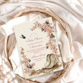 Boho Cowgirl Boots Baby shower Kaart