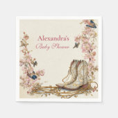 Boho Cowgirl Boots Baby shower Servet (Voorkant)