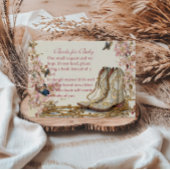 Boho Cowgirl Boots Boeken voor Baby Informatiekaartje