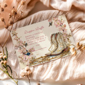 Boho Cowgirl Boots Diapper Raffle Informatiekaartje