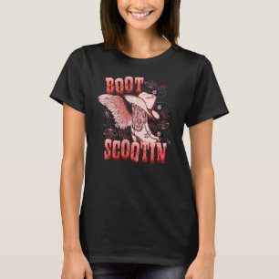 Boho Cowgirl Boots Pet Boot Scooting Westerne graa T-shirt