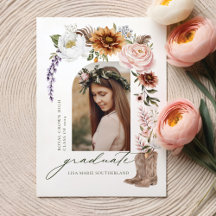 Boho Cowgirl Land Western Foto Afstuderen